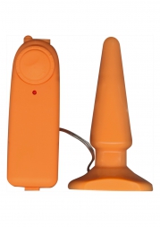 Анальная пробка FUNKY VIBRATING ORANGE