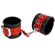 Наручники цвет черно красный