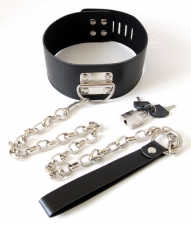 Ошейник с поводком и замочком