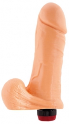 Реалистичный вибратор телесный толстый