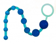 Шарики цепочка анальные синие