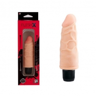 Вибромассажер   фаллоимитатор Flesh X телесный с прожилками
